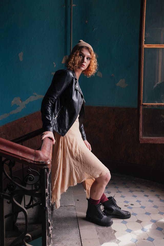 Women Leather Blazzer