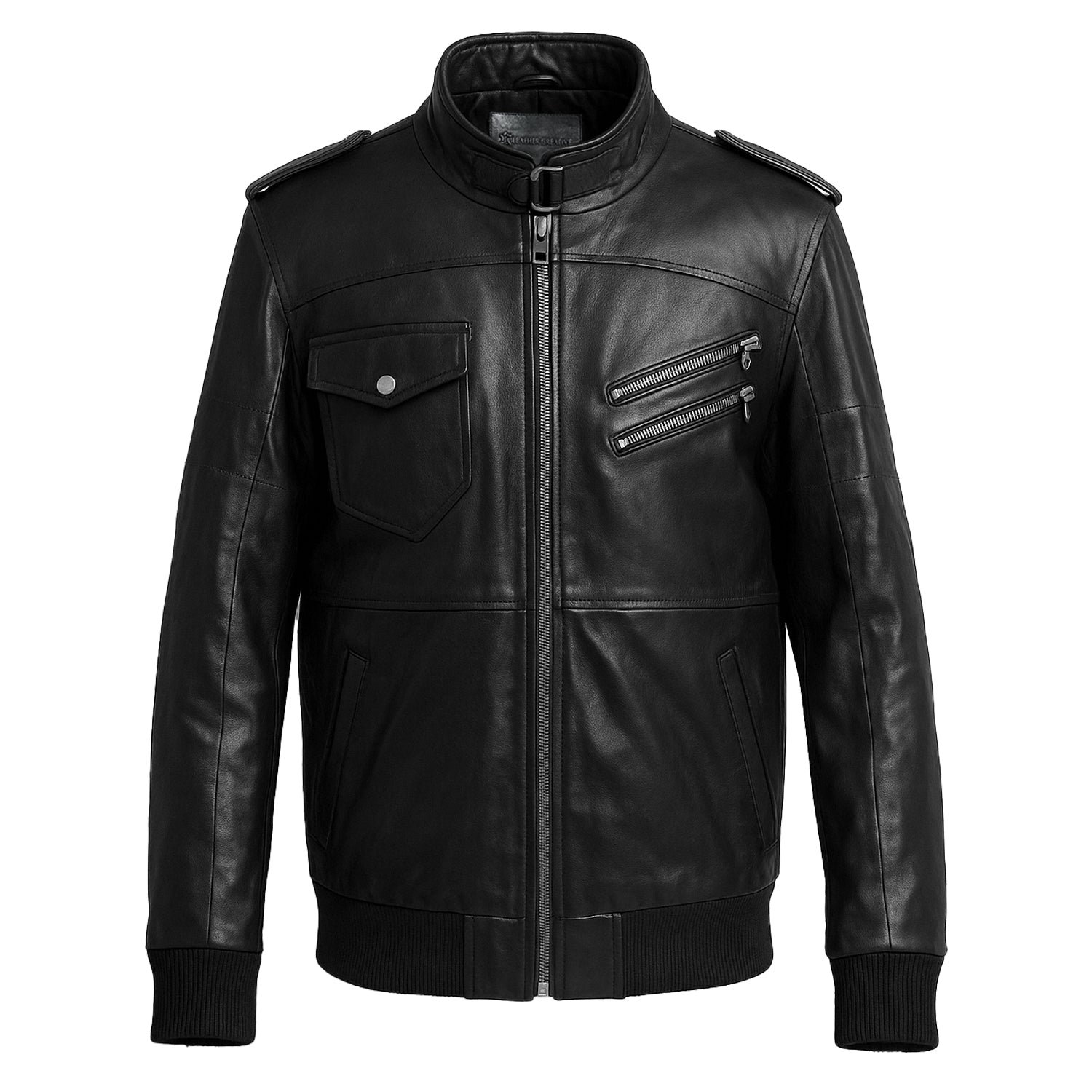 Men's Distressed Motorcycle Leather Jacket LC-0987