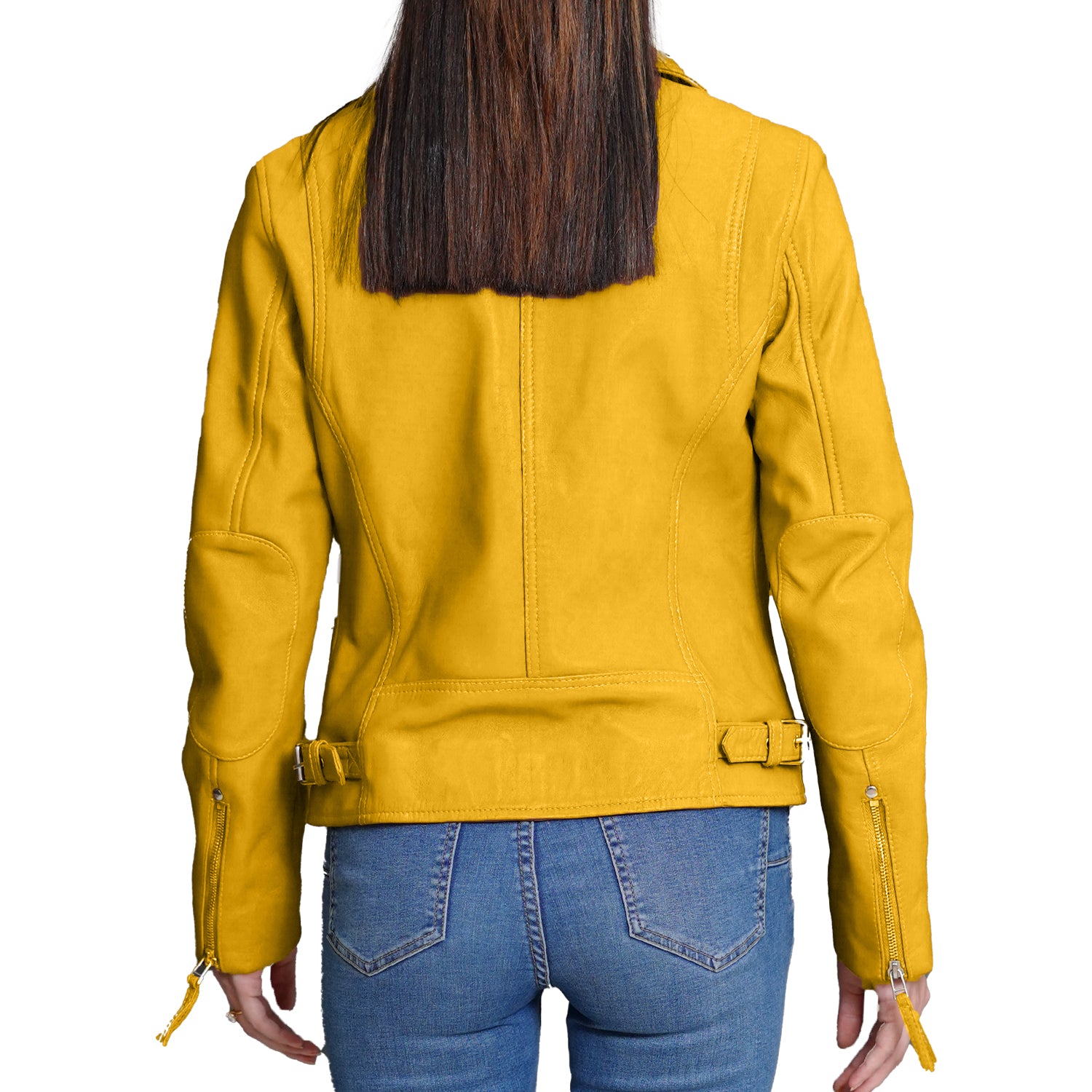 Yellow Leather Jacket Women Dynamite