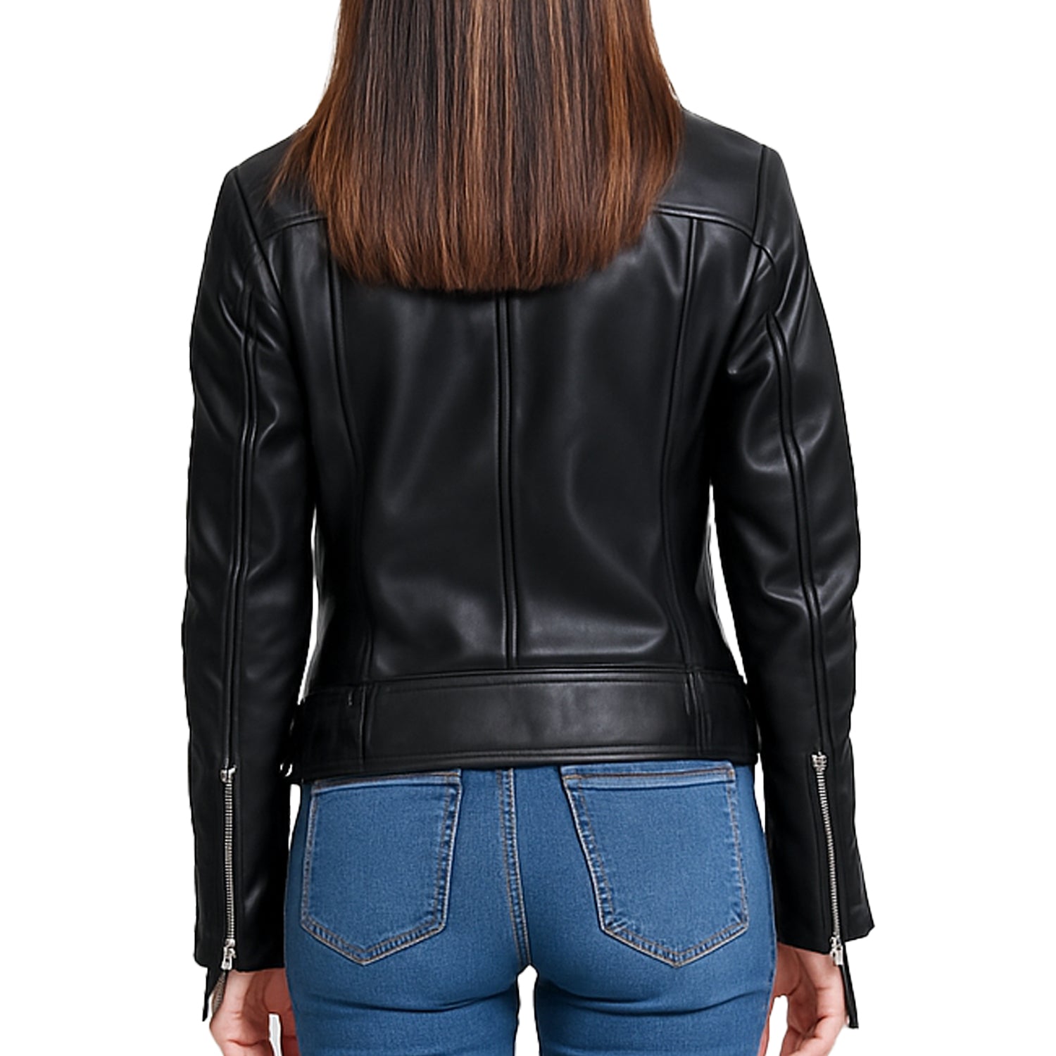 Women’s Black Designer Leather Jacket