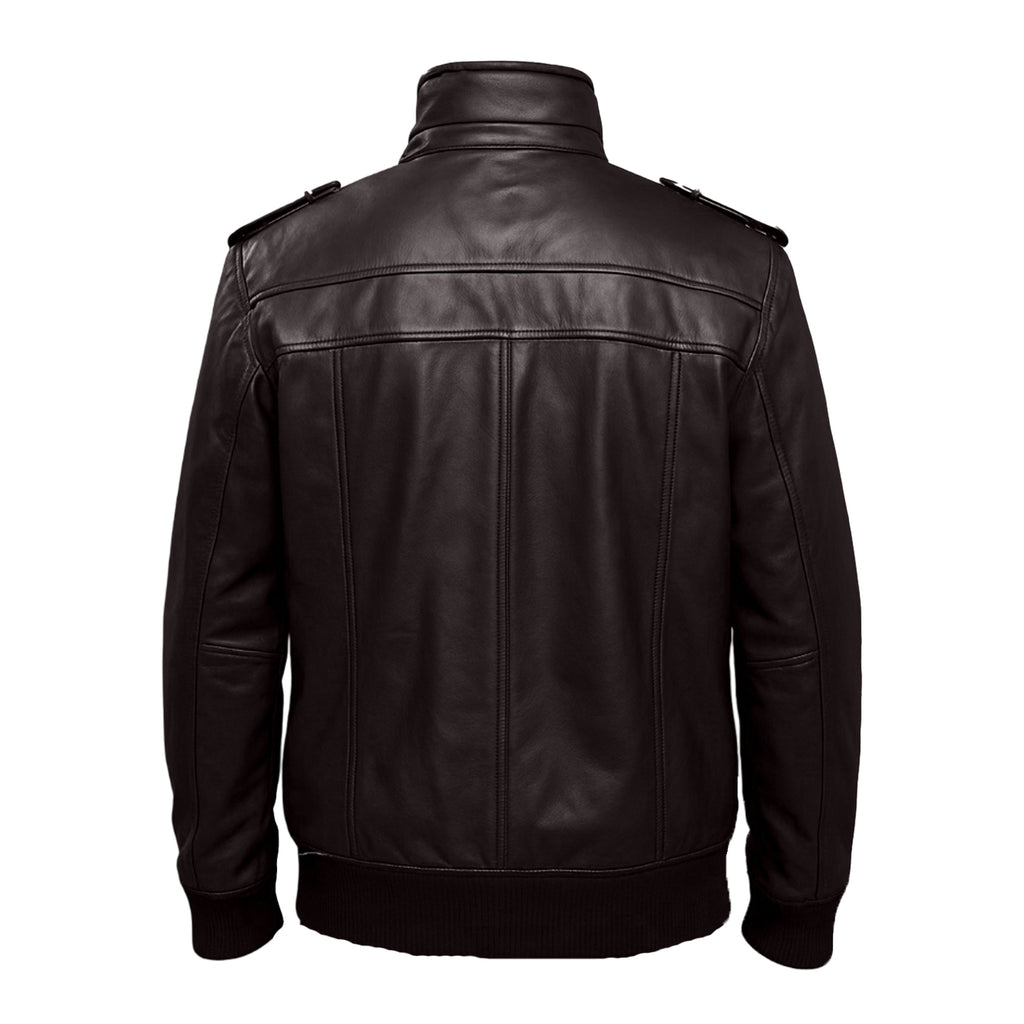 Men’s Sheepskin Hooded Leather Jacket