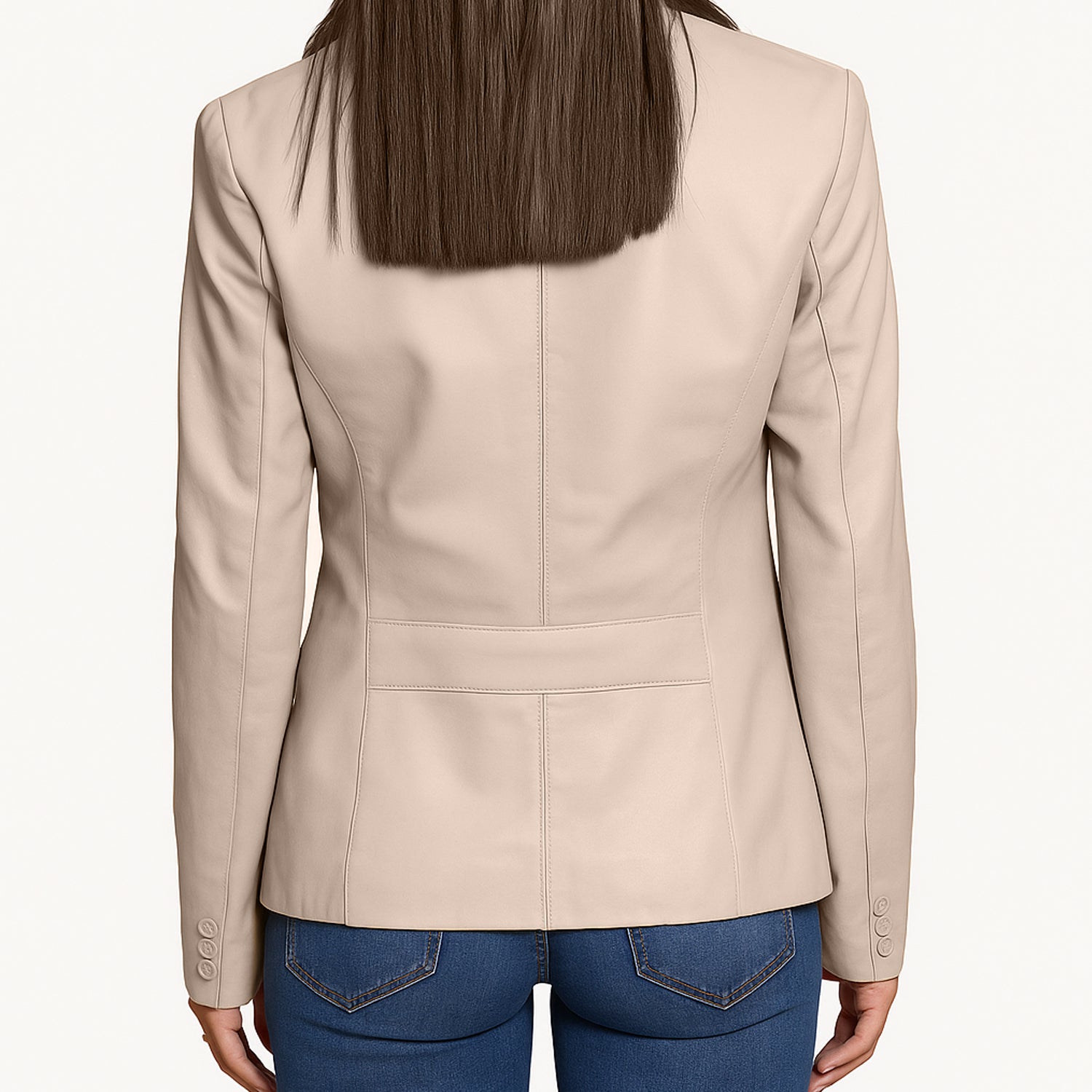 Women Fawn Leather Jacket