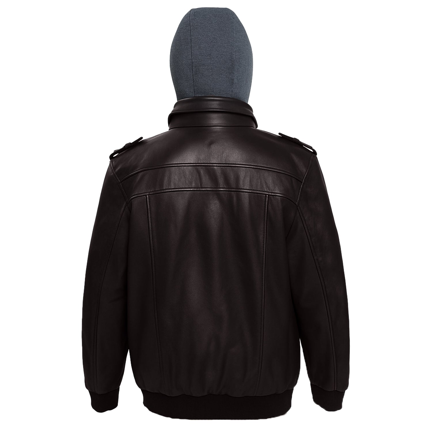 Men’s Sheepskin Hooded Leather Jacket