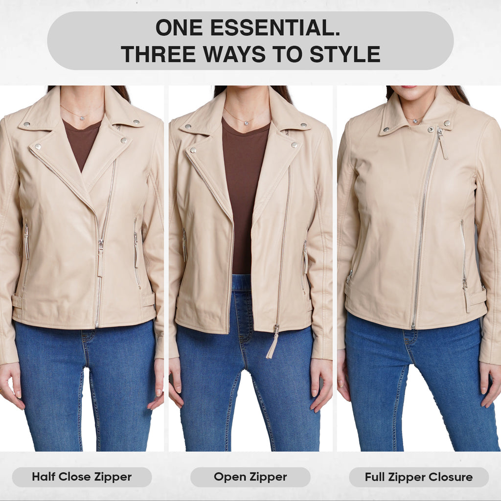 Fawn Women Leather Lacket