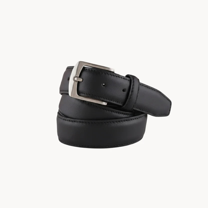 563 - Single Side Aniline Leather Belt (Black)