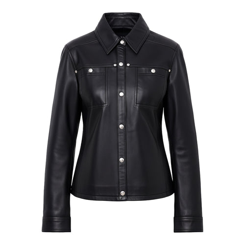 Premium Women Leather Shacket