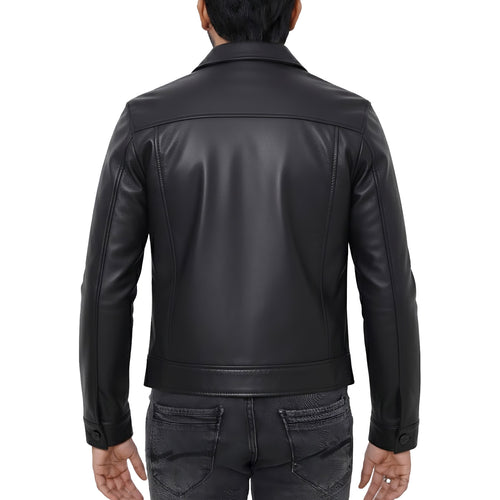 Vintage Trucker Mens Leather Jackets